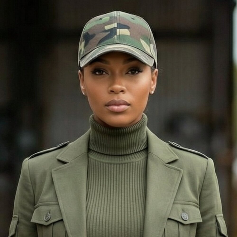 Army Green Camouflage Baseball Cap, Outdoor Casual Baseball Cap